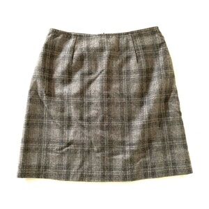 Old Navy Wool Plaid Mini Skirt